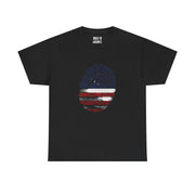USA Fingerprint Graphic T-Shirt