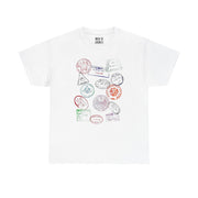 Travel Stamps Graphic T-Shirt