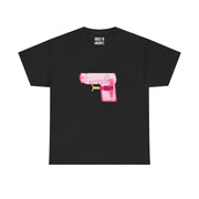 Pink Gun Graphic T-Shirt