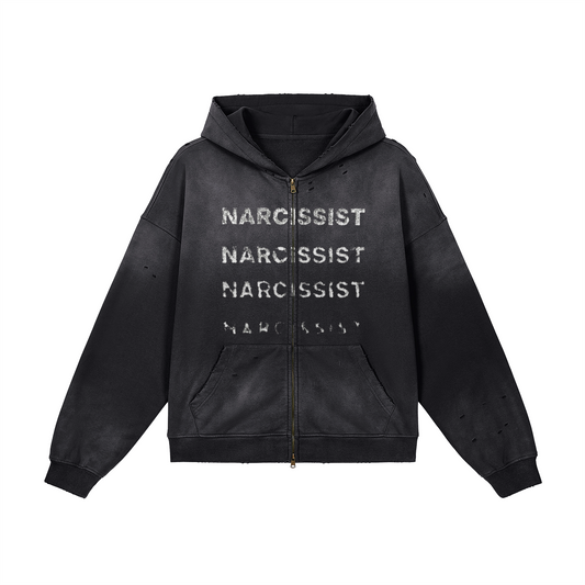NARCISSIST ZIP HOODIE