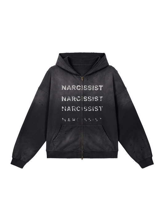NARCISSIST ZIP HOODIE
